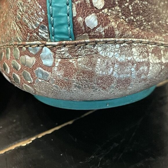 Tieks Wild Copper Ballet Flats Shoes Women Teal Bronze Size 8 - Picture 12 of 13